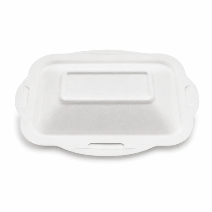 Pokrywka z trzciny cukrowej 19 cm x 13 cm - 50 sztuk