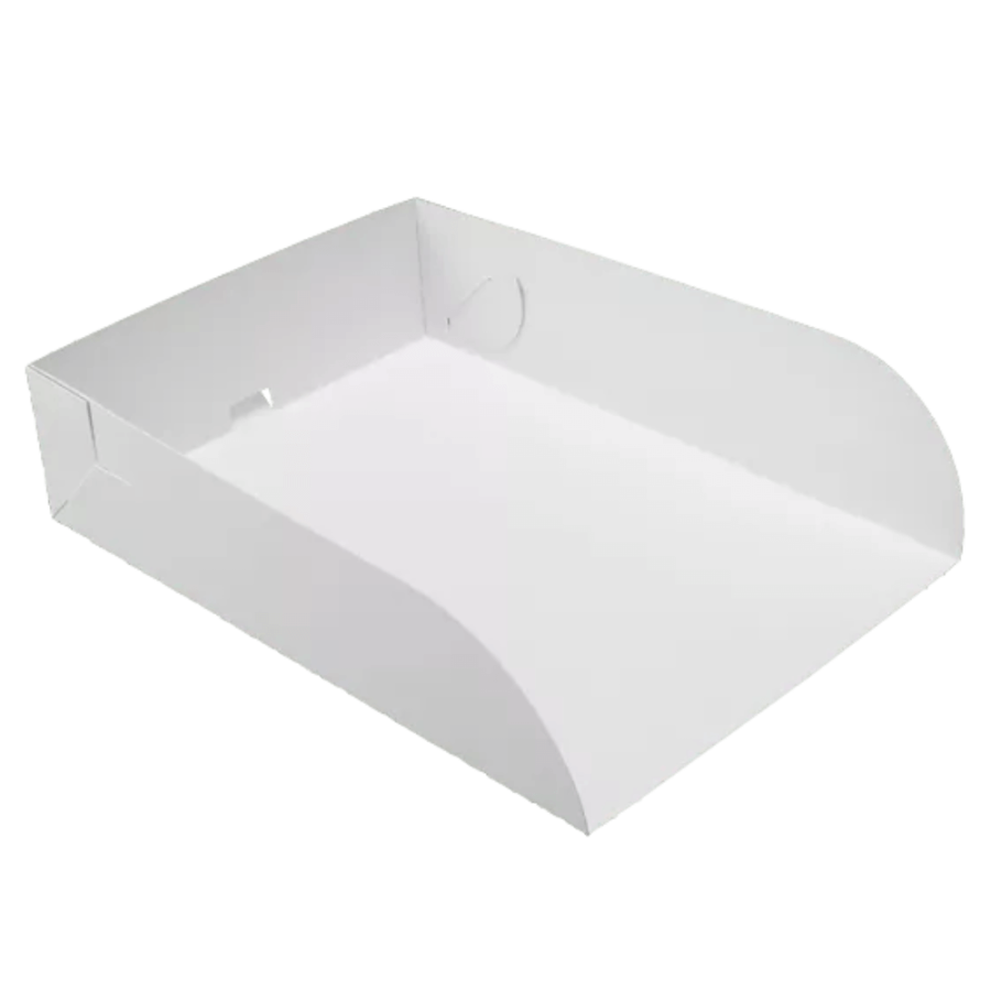 Kartonik do ciast i tortów szufelka biały, 25 x 18 x 6 cm - 100 szt.