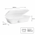 Opakowanie z trzciny cukrowej z pokrywką dwudzielne 1000 ml, 24,5 cm x 15,8 cm x 6,3 cm - 50 sztuk