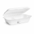 Opakowanie z trzciny cukrowej z pokrywką dwudzielne 1000 ml, 24,5 cm x 15,8 cm x 6,3 cm - 50 sztuk
