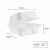 Opakowanie z trzciny cukrowej z pokrywką 450 ml, 15,2 cm x 14,8 cm x 7,9 cm - 50 sztuk