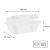 Opakowanie z trzciny cukrowej z pokrywką 500 ml, 18,5 cm x 13,1 cm x 6,6 cm - 50 sztuk