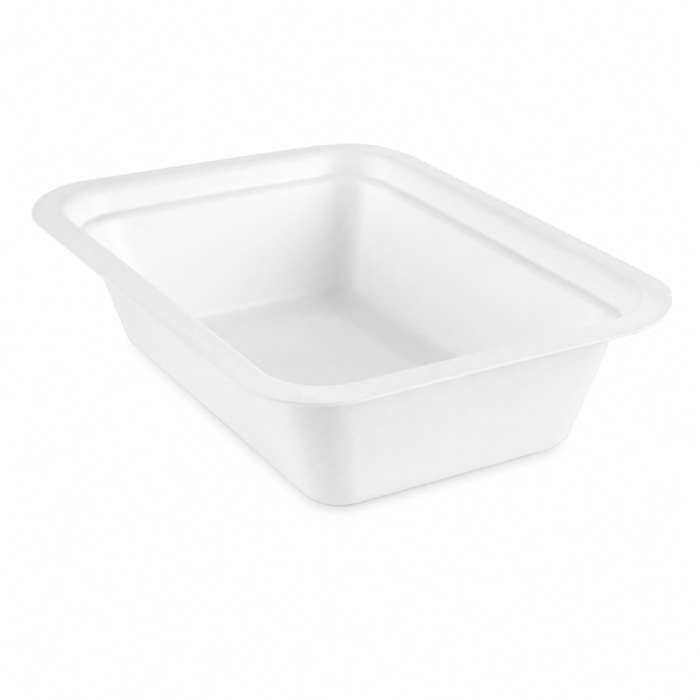 Pojemnik z trzciny cukrowej 500 ml, 19 cm x 13 cm x 4,5 cm - 50 sztuk