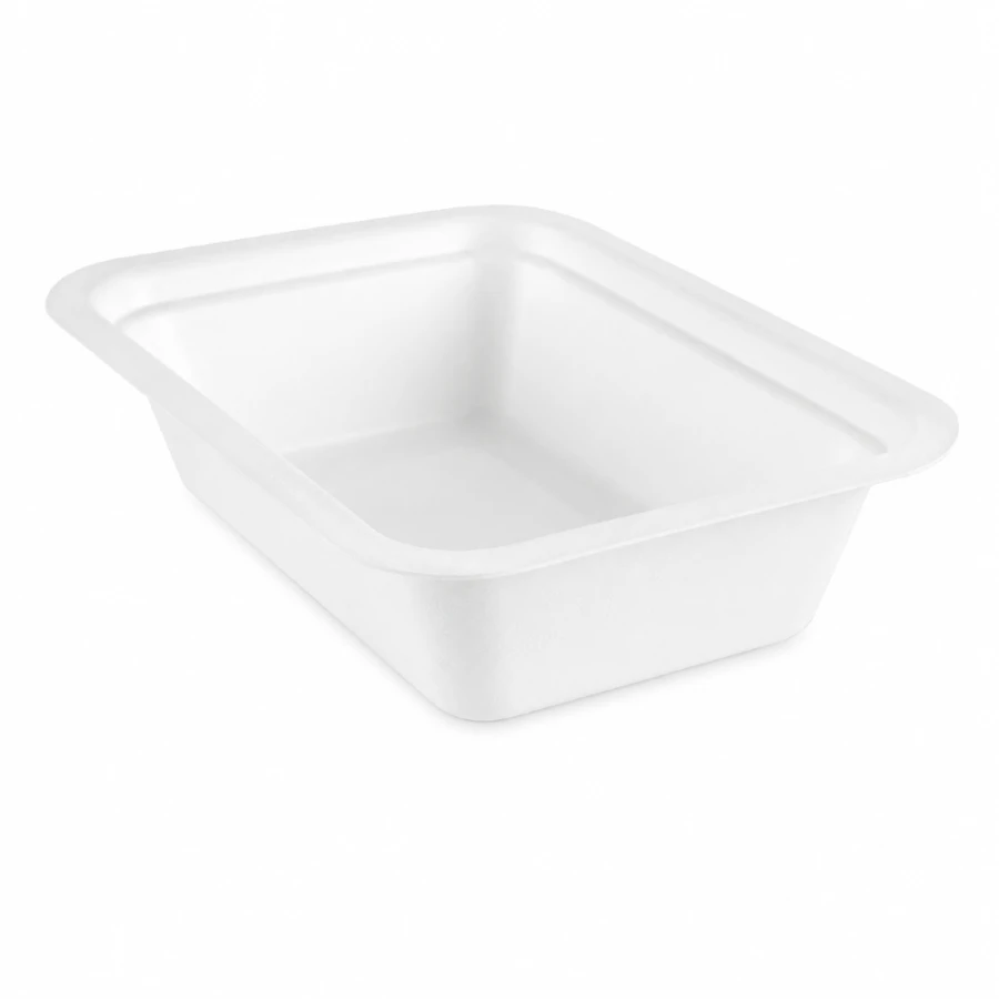 Pojemnik z trzciny cukrowej 500 ml, 19 cm x 13 cm x 4,5 cm - 50 sztuk