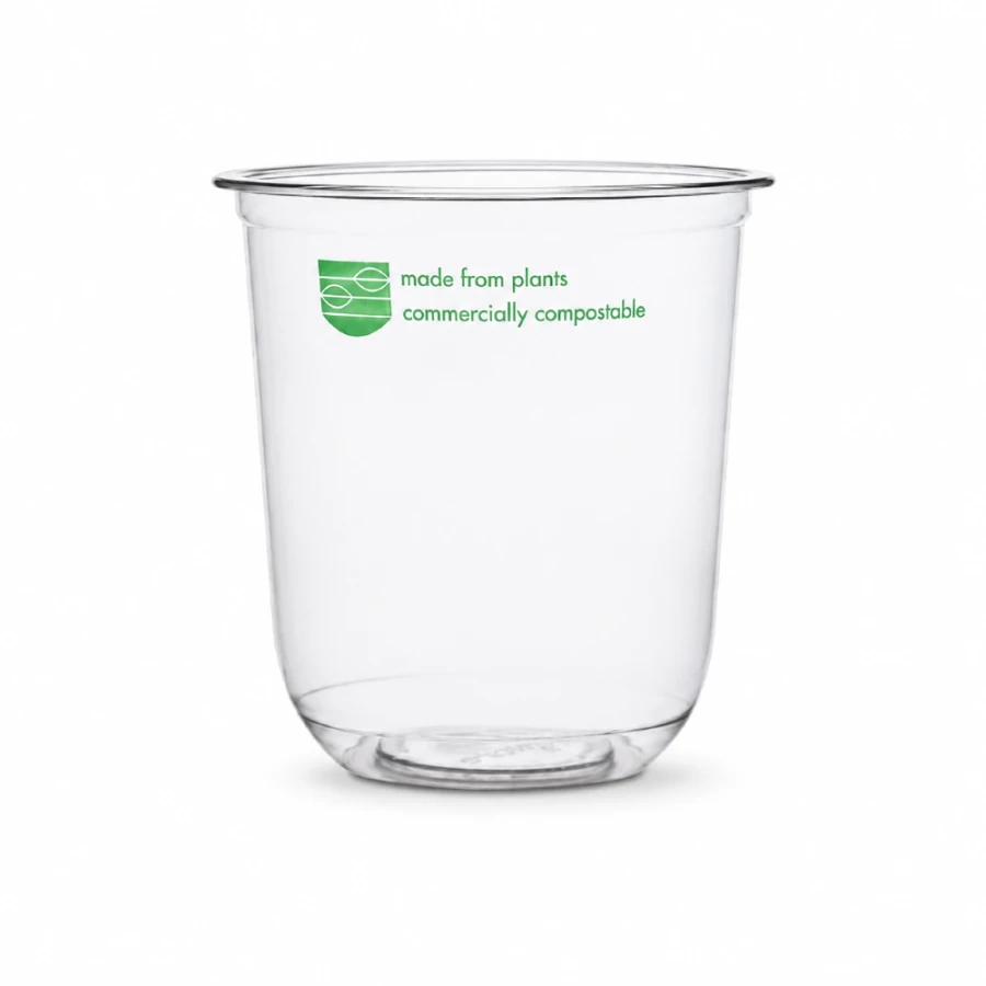 Pojemnik okrągły PLA 500 ml fi 96 mm - 50 sztuk