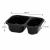 Pojemnik czarny T-2 do zgrzewu 160 x 112 x 45 mm- PREMIUM, PP - 528 szt.