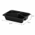 Pojemnik czarny T-3 do zgrzewu 227 x 178 x 50 mm - PREMIUM, PP - 50 szt.