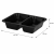 Pojemnik czarny T-2 do zgrzewu 227 x 178 x 50 mm - PREMIUM, PP - 50 szt.