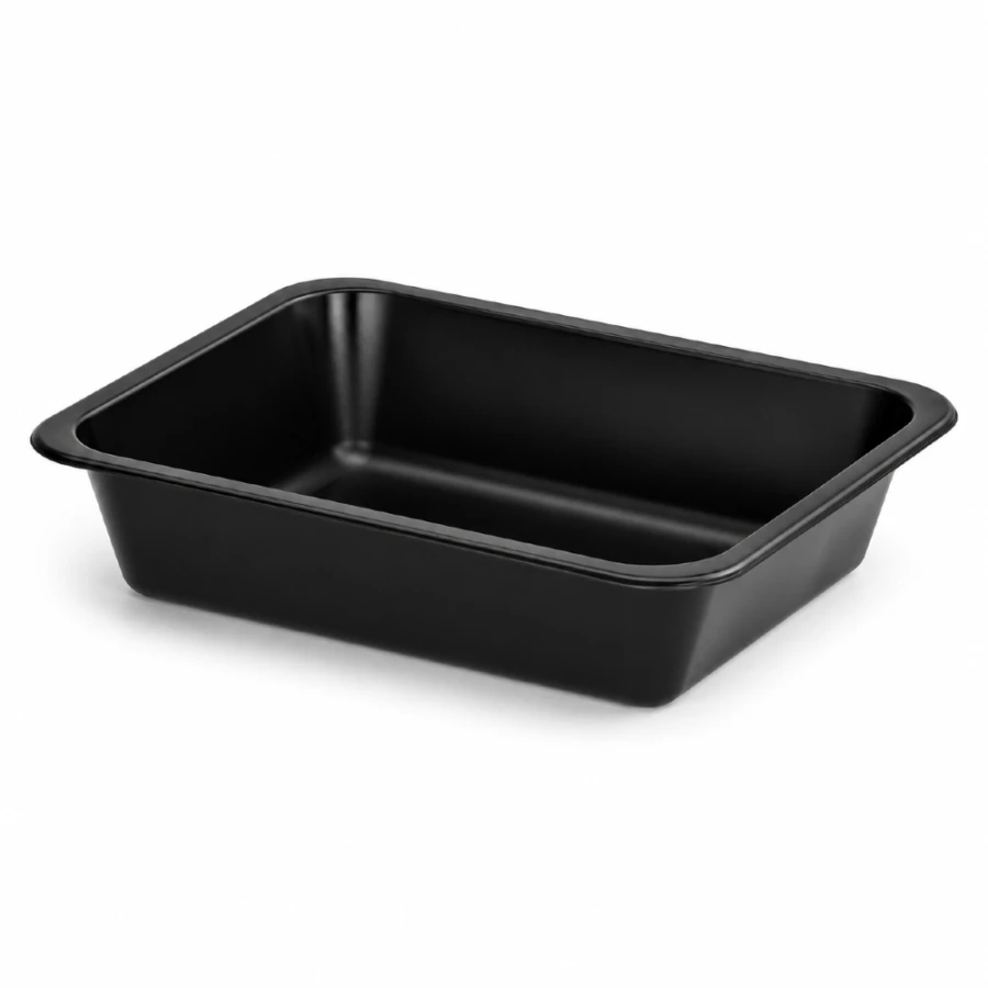Pojemnik czarny T-1 do zgrzewu 227 x 178 x 50 mm - PREMIUM, PP - 50 szt.