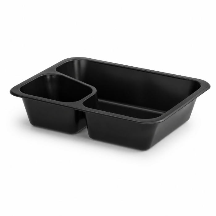 Pojemnik czarny COLT do zgrzewu 227 x 178 x 50 mm - PREMIUM, PP - 50 szt