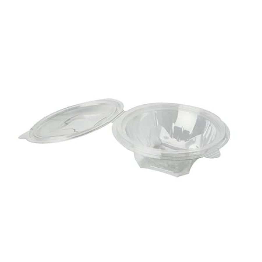 Pojemnik sałatkowy z pokrywka okrągły PET 375 ml - 50 sztuk