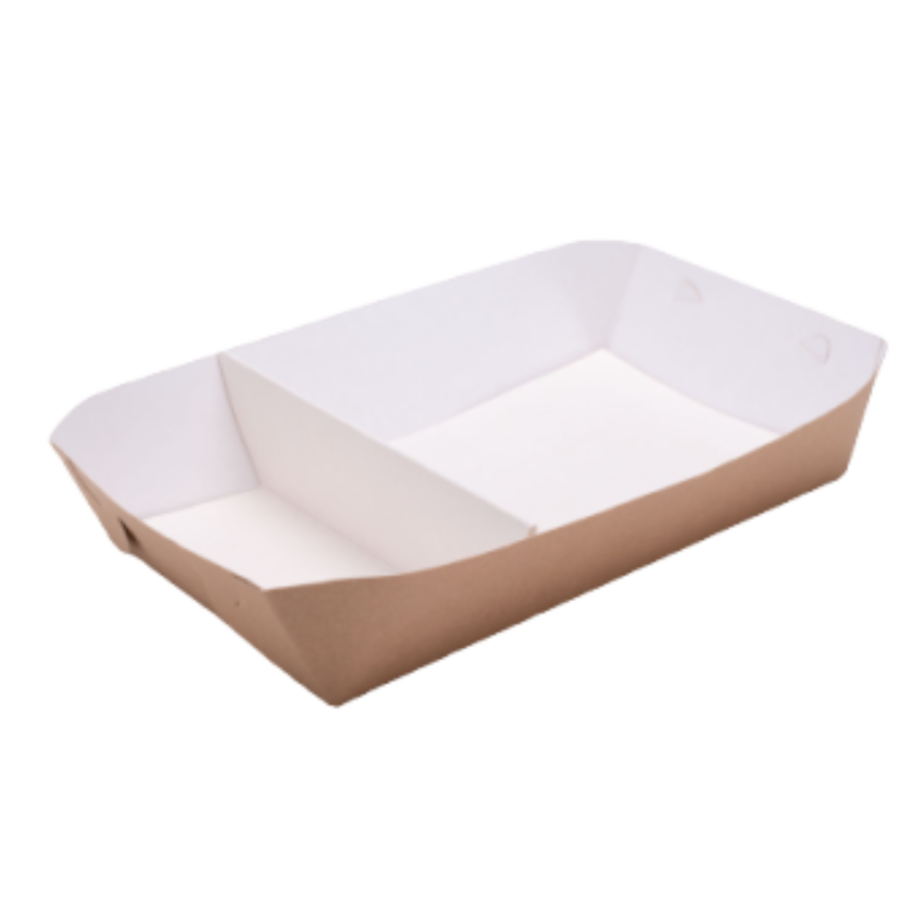 Tacka papierowa 23 cm x 13 cm x 5,5 cm - 100 sztuk