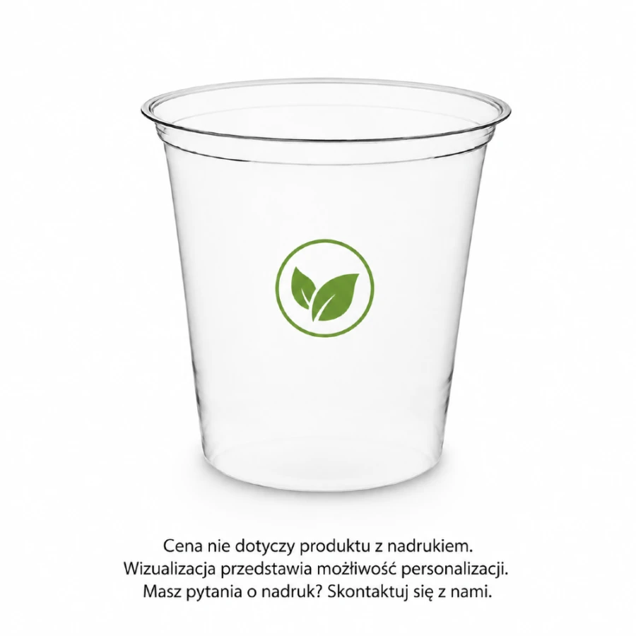 Pojemnik okrągły PLA 750 ml fi 120 mm - 50 sztuk