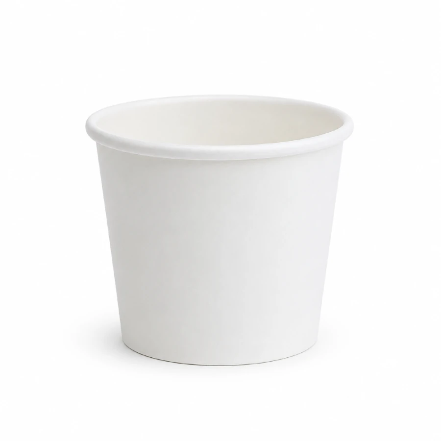 Pojemnik papierowy okrągły, fi 90 mm, 350 ml - 25 sztuk