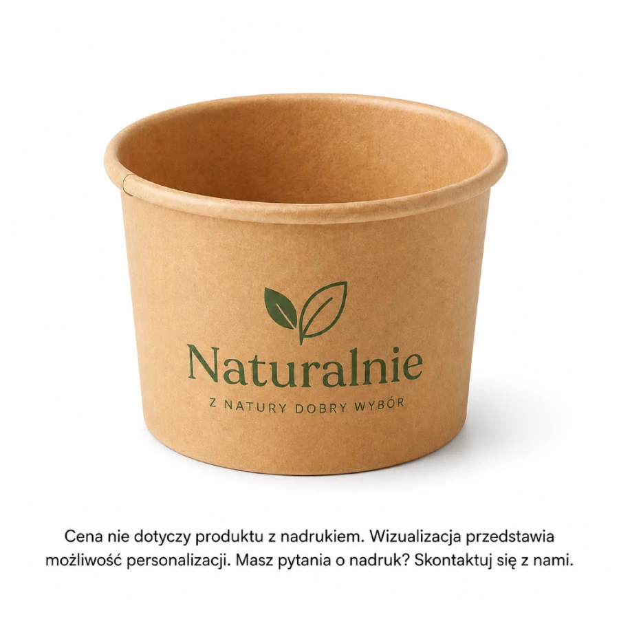 Pojemnik papierowy Kraft 45 ml fi 6 cm - 50 sztuk