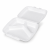Opakowanie ze styropianu z pokrywką 3-dzielne Menubox XPS 22,5 cm x 18 cm x 7,5 cm - 250 sztuk