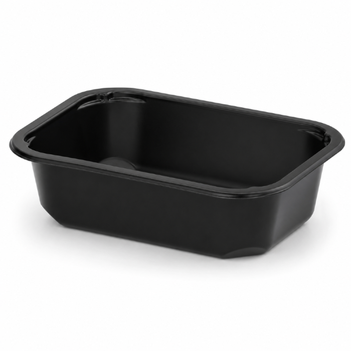 Pojemnik czarny T-1 do zgrzewu 160 x 112 x 45 mm- PREMIUM, PP - 528 szt.