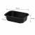Pojemnik czarny T-1 do zgrzewu 160 x 112 x 45 mm- PREMIUM, PP - 528 szt.