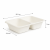 Pojemnik z trzciny cukrowej 2-dzielny do zgrzewu 22,7 x 17,8 x 5 cm - 50 sztuk