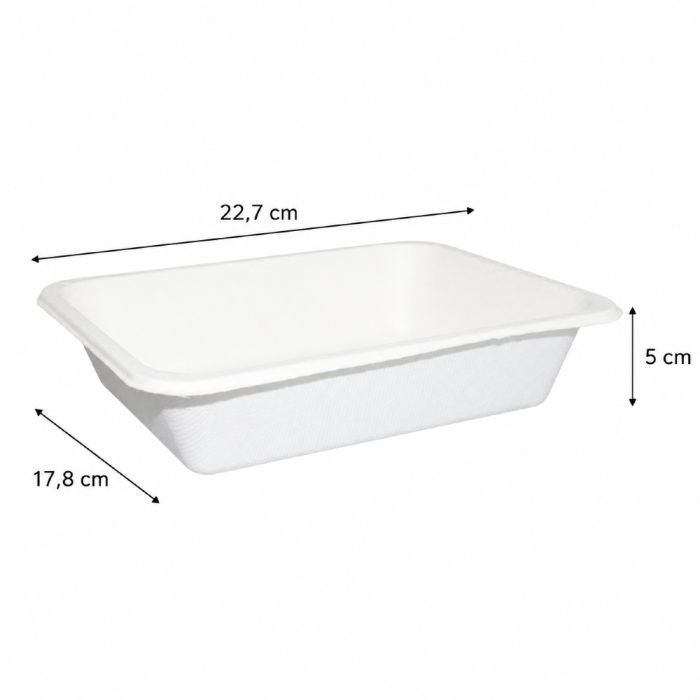Pojemnik do zgrzewania 22,7 cm x 17,8 cm x 5 cm - 50 sztuk