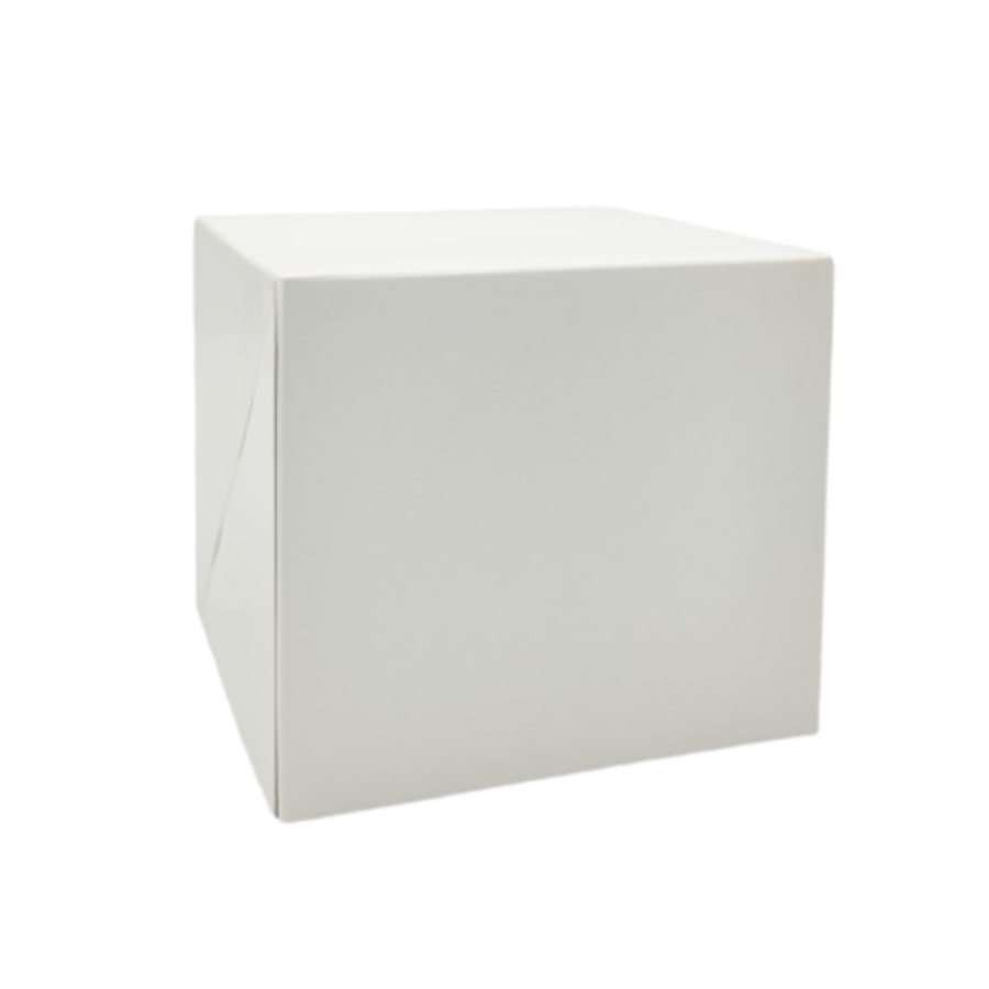 Pudełko na ciasto klejone z pokrywą 11 cm x 11 cm x 10cm - 100 sztuk