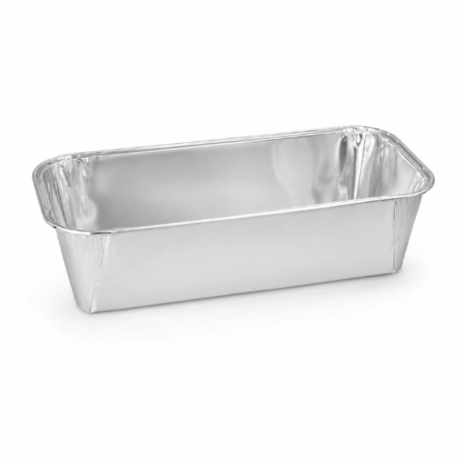 Formy aluminiowe głębokie 1,09l prostokątne 6 cm x 10,2 cm x 23 cm - 5 sztuk