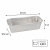 Formy aluminiowe głębokie 1,09l prostokątne 6 cm x 10,2 cm x 23 cm - 5 sztuk