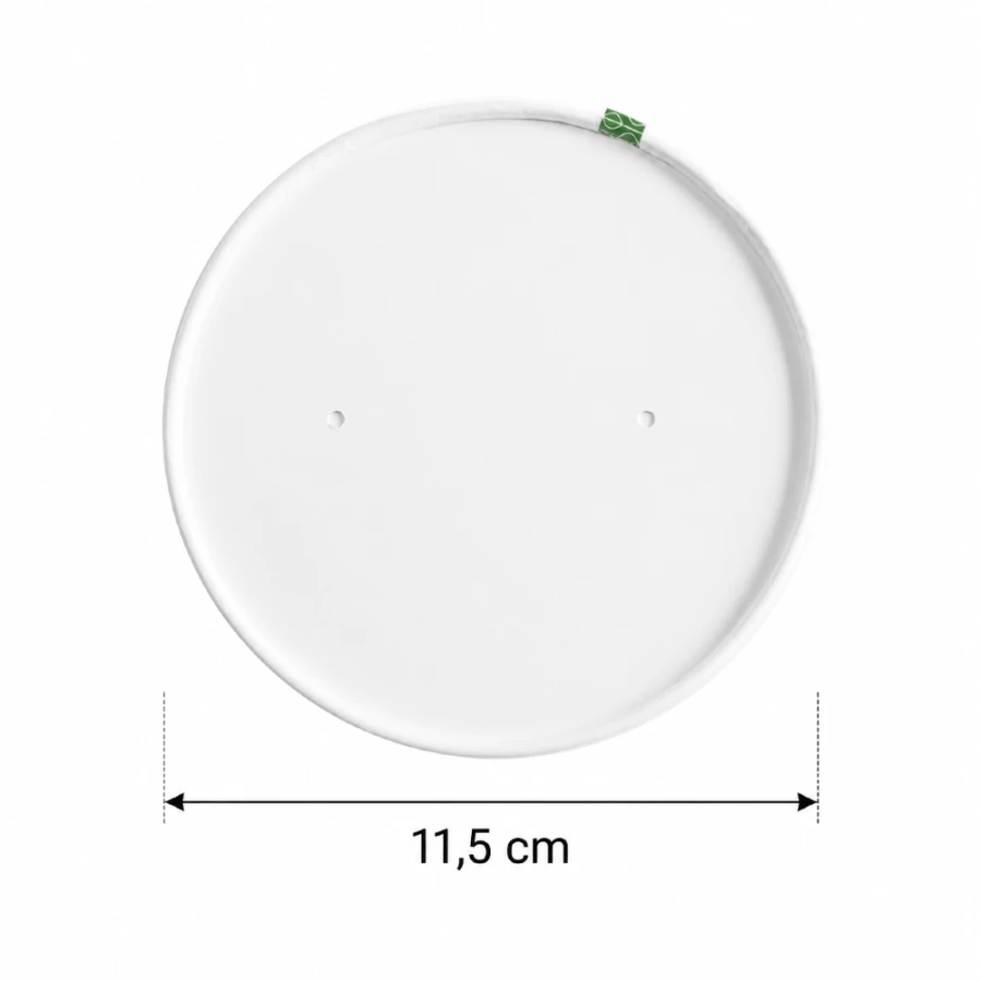 Pokrywka papierowa okrągła fi 115 mm - 25 sztuk