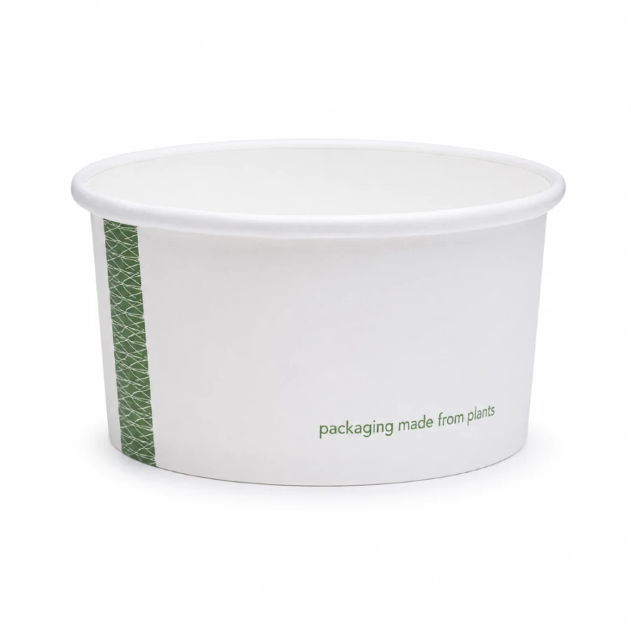 Pojemnik papierowy na zupy i deserki 180 ml fi 90 mm - 50 sztuk