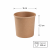 Pojemnik papierowy na zupy kraft, fi 90 mm, 350 ml - 25 sztuk