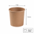 Pojemnik papierowy na zupy kraft, fi 110 mm, 770 ml - 25 sztuk