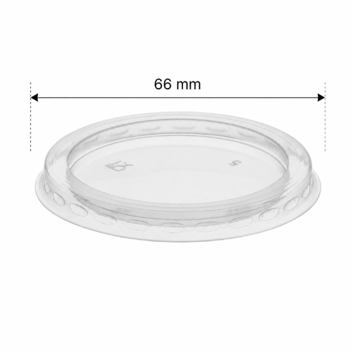 Pokrywka do pojemników do sosów fi 66 mm, PP - 100 szt.