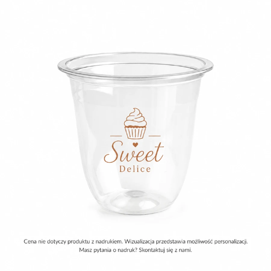 Pojemnik deserowy r-PET 160 ml - 50 sztuk