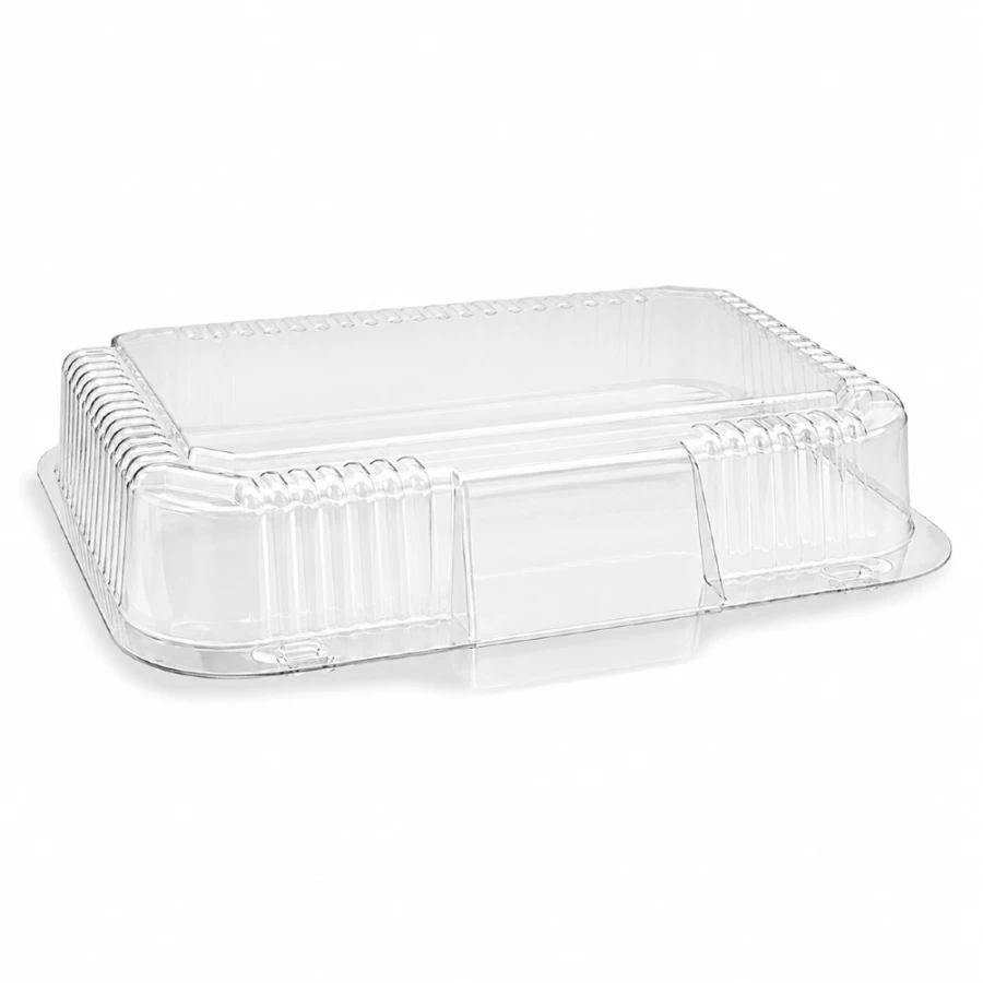 Pojemnik cukierniczy na ciasto PET 20,6 cm x 15,6 cm x 7 cm - 50 sztuk