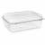 Pojemnik cukierniczy na ciasto PET 26,5 cm x 21,1 cm x 9,9 cm - 50 sztuk