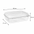 Pojemnik cukierniczy na ciasto PET 26,5 cm x 21,1 cm x 9,9 cm - 50 sztuk