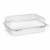 Pojemnik cukierniczy na ciasto PET 20,6 cm x 15,6 cm x 8,3 cm - 50 sztuk