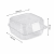 Pojemnik cukierniczy na ciasto PET 16,4 cm x 14,8 cm x 8,2 cm - 50 sztuk