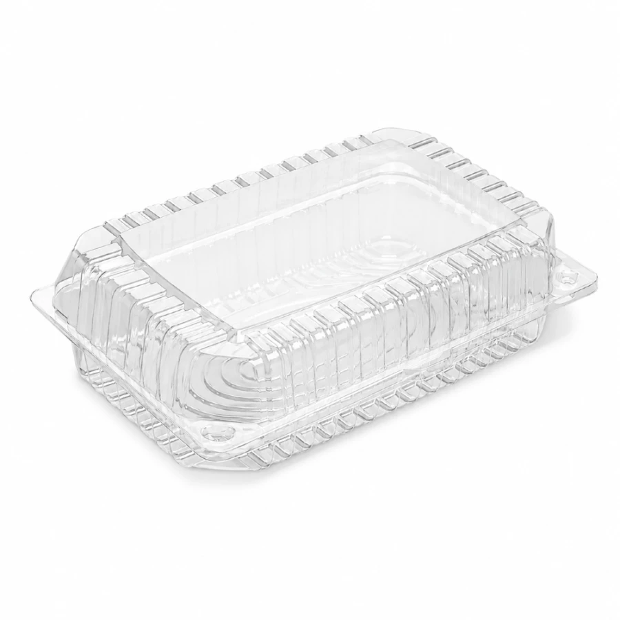 Opakowanie cukiernicze na ciasta PET 22,5 cm x 14,9 cm x 6,1 cm - 50 sztuk