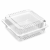 Opakowanie cukiernicze na ciasta PET 20,4 cm x 20,4 cm x 8,3 cm - 50 sztuk