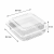 Opakowanie cukiernicze na ciasta PET 20,4 cm x 20,4 cm x 8,3 cm - 50 sztuk