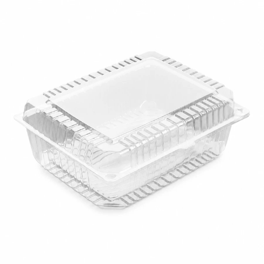 Opakowanie cukiernicze na ciasta PET 25,3 cm x 19,1 cm x 9,3 cm - 50 sztuk
