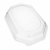 Pokrywki z R-PET przezroczyste, 46,5 x 31,2 x 6,5 cm - 10 sztuk