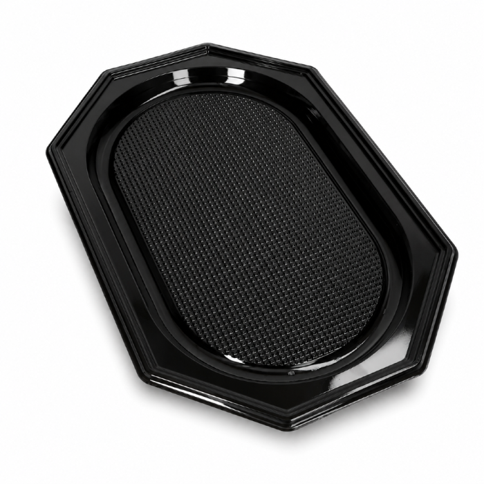 Tace z R-PET czarne, 45,5 x 30,2 x 2,2 cm - 10 sztuk