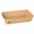 Tacka papierowa na przekąski kraft 16 cm x 11 cm x 4 cm - 80 sztuk