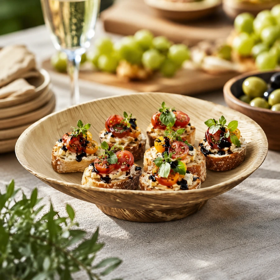 Miseczka z bambusa fingerfood fi 8,5 cm - 50 sztuk