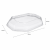 Pokrywka do tacy cateringowej transparentna PET 36 cm x 26 cm x 6,3 cm - 10 sztuk