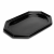 Taca cateringowa czarna PET 35 cm x 25 cm x 2 cm - 10 sztuk