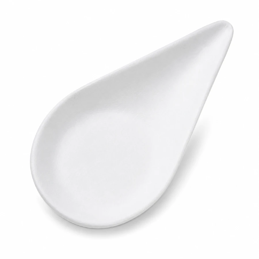 Tacka do przekąsek łyżeczka z trzciny cukrowej 11 cm - 50 sztuk