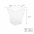 Pojemnik krystaliczny 160 ml , 5,8 x 5,8 x 7,6 cm fingerfood - 20 szt.